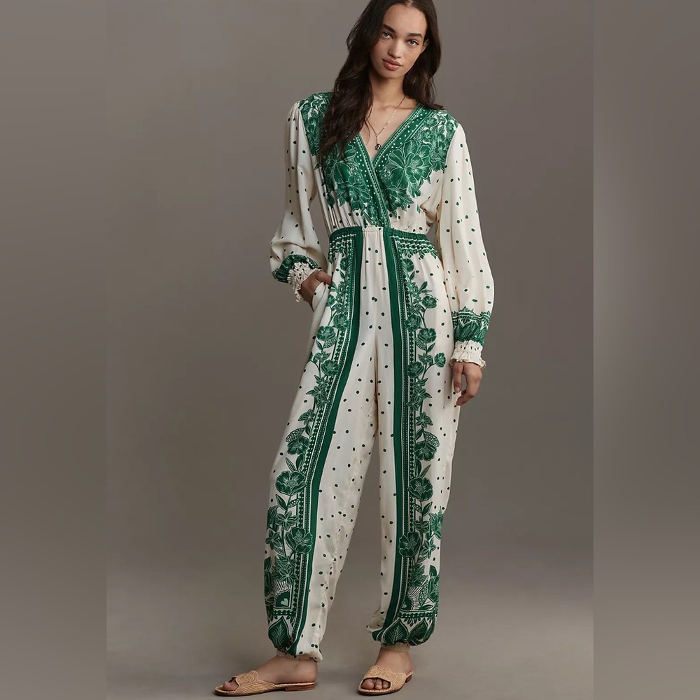 Farm Rio for Anthropologie NWT XS jumpsuit - Picture 11 of 15
